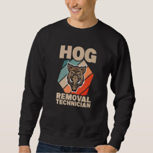 Sweatshirt Technicien d'enlèvement de porc sanglier chasse po