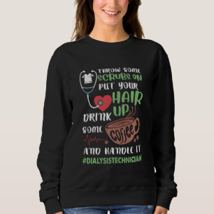 Sweatshirt Technicien En Dialyse Jetant Quelques Scrubs Sur E