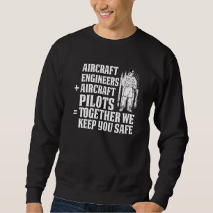 Sweatshirt Technicien Ingénieur Mécanicien d'aéronef 2