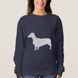 Sweatshirt Teckel en silhouette