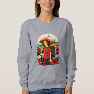Sweatshirt Tee d'aventure Mountain Blossom