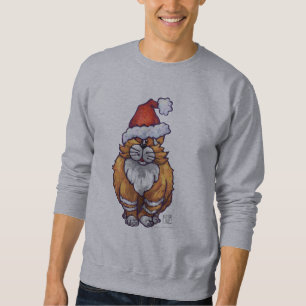 Sweatshirt Tee - shirt de Noël de chat de gingembre