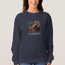 Tee Vintage Americana Rose & Flag