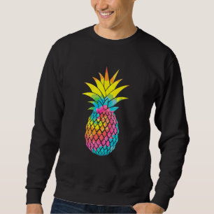 Sweatshirt Teinture colorée Ananas somme tropical hawaïen