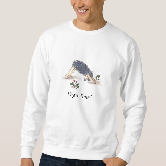 Sweatshirt Temps de yoga de hérisson (Devant)