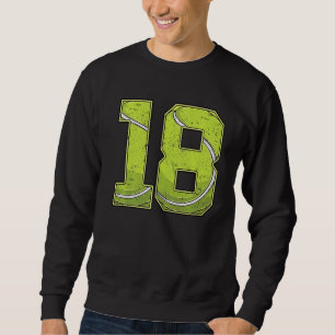 Sweatshirt Tennis 18e anniversaire garçon fille dix-huit ans