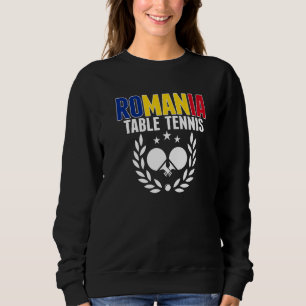 Sweatshirt Tennis de table roumain   Support Ping Pong roumai