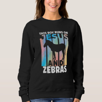 Sweatshirt Tenue de zèbre pour amateurs de zèbres pour garçon