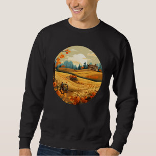 Sweatshirt Terrain de céréales amusant pour la récolte Temps