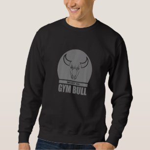Sweatshirt Tête de taureau de gym Beast Gris Bodybuilding Gym