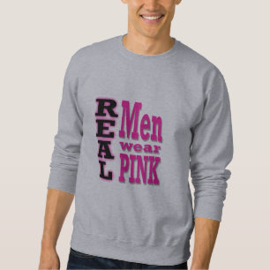 Sweatshirt Texte noir et rose de vrai de vêtements pour