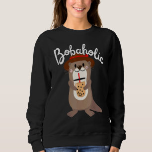 Sweatshirt Thé au lait mignon loutre boba Loutres Bubble Tea