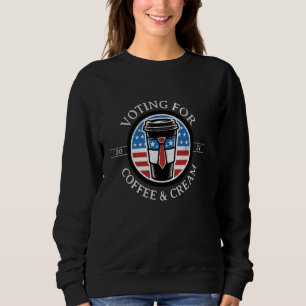 Sweatshirt Thème de l'élection de la Coupe du Café Patriotiqu