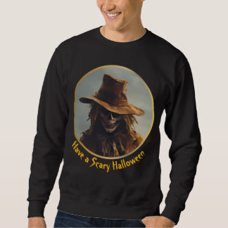 Sweatshirt Thème Halloween - Scandale de paille de sourire ef
