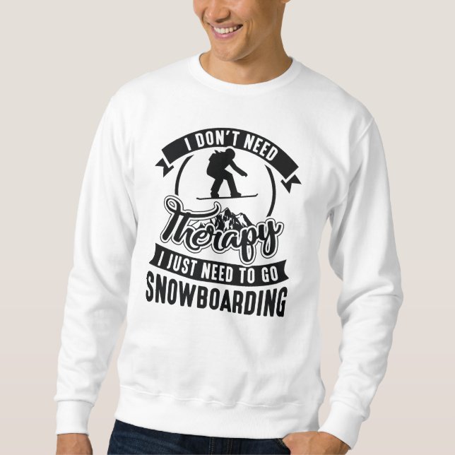 Sweatshirt Thérapie Snowboard (Devant)