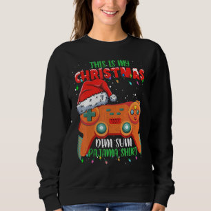 Sweatshirt This Is My Christmas Video Game Controller Dim Sum