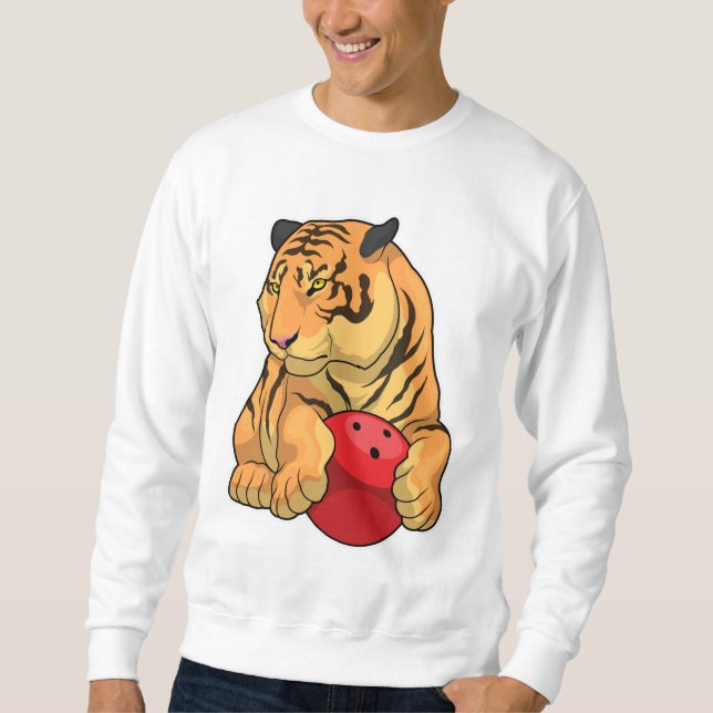 Sweatshirt Tiger Bowling Bowling boule (Devant)