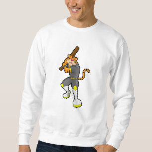 Sweatshirt Tiger en baseball avec batte de baseball