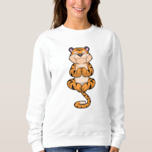 Sweatshirt Tigre au Yoga Fitness