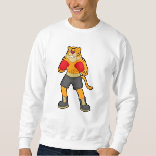 Sweatshirt Tigre en boîte avec gants de boxe