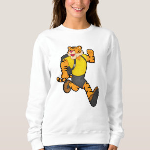 Sweatshirt Tigre en marche avec sac à dos