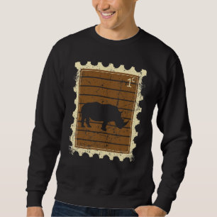 Sweatshirt Timbre avec un rhinocéros