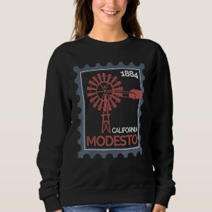 Sweatshirt Timbre-poste avec un ancien aérogénérateur à Modes