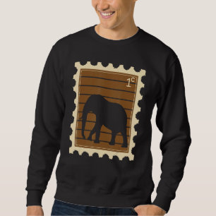 Sweatshirt Timbre-Poste Avec Un Éléphant 1