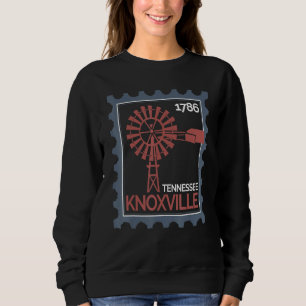 Sweatshirt Timbre-poste avec une ancienne éolienne à Knoxvill