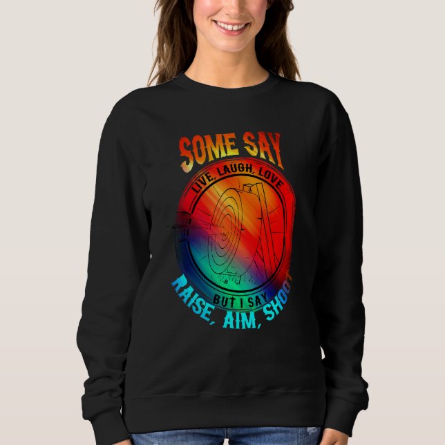 Sweatshirt Tir à l'arc Rire Vie Amour Visage (Devant)