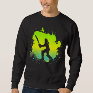 Sweatshirt Tirage de batterie de cricket pour filles rétro de