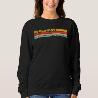 Sweatshirt Titre de poste de carrière rétro zoologiste Profe