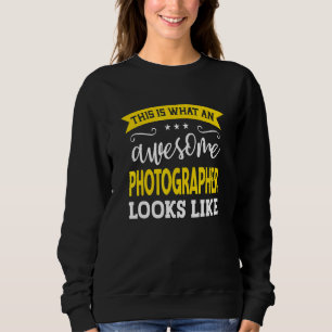 Sweatshirt Titre d'emploi de photographe Employé drôle Travai