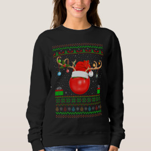 Sweatshirt Tomates Noël Éclairage Père Noël Ugly Tomate Chris