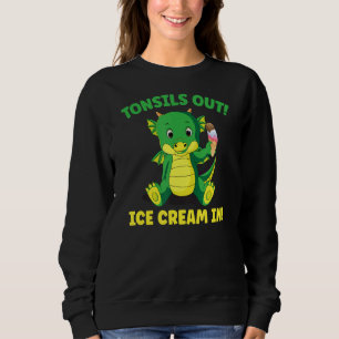 Sweatshirt Tonsillectomie Chirurgie Tonsils Sortir La Crème D