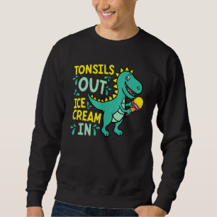 Sweatshirt Tonsils Sortir La Crème De Glace À Dino Tonsillect