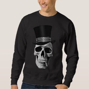 Sweatshirt Top hat skull