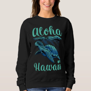 Sweatshirt Tortue de mer île hawaïenne Hawaii plage Aloha