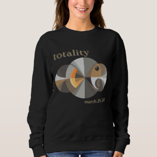 Sweatshirt Total Solar Eclipse 2025 conception minimaliste