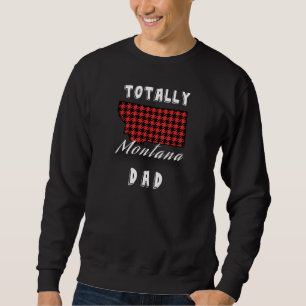 Sweatshirt TOTALEMENT MONTANA DAD Buffalo Plaid State