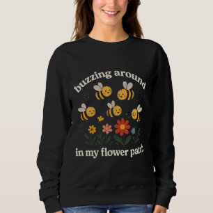 Sweatshirt Tourbillonnant dans mon parterre de fleurs 