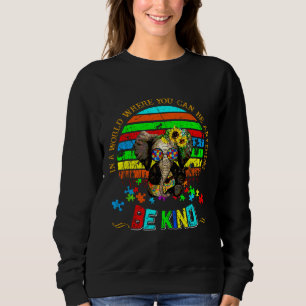 Sweatshirt Tournesol coloré type éléphant Sensibilisation sur