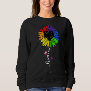 Sweatshirt Tournesol Humain Lgbt Gay Lesbienne Drapeau Arc-En