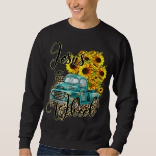 Sweatshirt Tournesol Jésus Prendre La Roue Christian Leop Cad