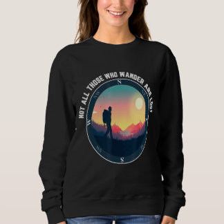 Sweatshirt Tous Ceux Qui Se Promènent Ne Sont Pas Perdus Rand