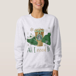 Sweatshirt Tout ce dont j'ai besoin est du café glacé, des ch