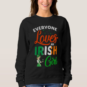 Sweatshirt Tout le monde aime une fille irlandaise filles fem