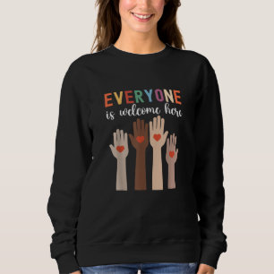Sweatshirt Tout Le Monde Est Le Bienvenu Ici Enseignant Idaho