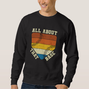 Sweatshirt Tout sur cette base   Baseball design magnifique