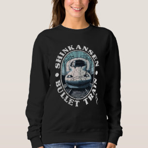 Sweatshirt Train à balles Japon Shinkansen japonais Kanji Tra